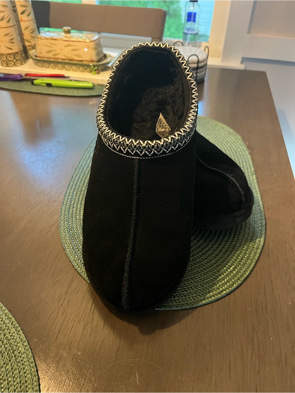 Ugg Australia Women`s Tasman  Black Slipper  Size  12
